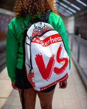 Load image into Gallery viewer, Exclusive "Sneakerhead vs Hypebeast" Large Backpack - SNEAKERHEADS CLOTHING LINE