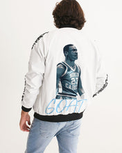 Load image into Gallery viewer, Exclusive "University Blue G.O.A.T." Men's Bomber Jacket - SNEAKERHEADS CLOTHING LINE