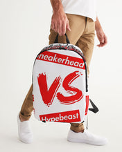 Load image into Gallery viewer, Exclusive "Sneakerhead vs Hypebeast" Large Backpack - SNEAKERHEADS CLOTHING LINE