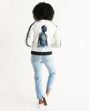 Load image into Gallery viewer, Exclusive "University Blue GOAT" Women's Bomber Jacket - SNEAKERHEADS CLOTHING LINE