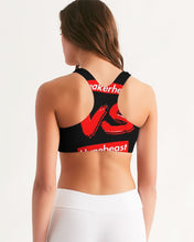 Load image into Gallery viewer, Women's "Sneakerheads vs Hypebeast" Seamless Sports Bra - SNEAKERHEADS CLOTHING LINE