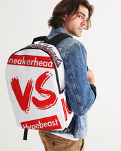 Load image into Gallery viewer, Exclusive "Sneakerhead vs Hypebeast" Large Backpack - SNEAKERHEADS CLOTHING LINE