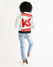 Load image into Gallery viewer, Women's "Sneakerhead vs Hypebeast" Bomber Jacket - SNEAKERHEADS CLOTHING LINE