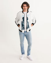 Load image into Gallery viewer, Exclusive "University Blue G.O.A.T." Men's Bomber Jacket - SNEAKERHEADS CLOTHING LINE