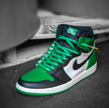 Load image into Gallery viewer, Exclusive "LEATHER" LE Custom Shoelaces (Gold/Silver Lacetips) - SNEAKERHEADS CLOTHING LINE