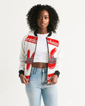 Load image into Gallery viewer, Women's "Sneakerhead vs Hypebeast" Bomber Jacket - SNEAKERHEADS CLOTHING LINE