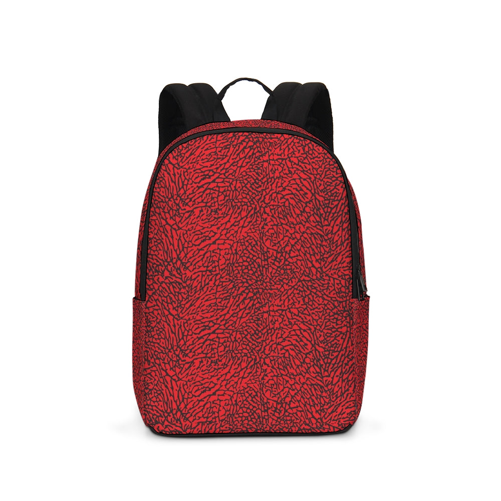 Elephant Print Red Large Backpack SNEAKERHEADS CLOTHING LINE
