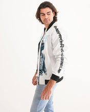 Load image into Gallery viewer, Exclusive "University Blue G.O.A.T." Men's Bomber Jacket - SNEAKERHEADS CLOTHING LINE