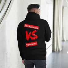 Load image into Gallery viewer, Exclusive "Sneakerhead vs Hypebeast" LE Hoodie (Unisex) - SNEAKERHEADS CLOTHING LINE
