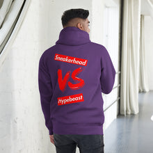 Load image into Gallery viewer, Exclusive "Sneakerhead vs Hypebeast" LE Hoodie (Unisex) - SNEAKERHEADS CLOTHING LINE