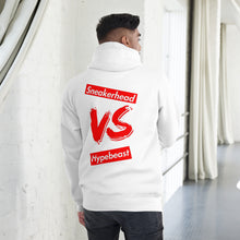 Load image into Gallery viewer, Exclusive "Sneakerhead vs Hypebeast" LE Hoodie (Unisex) - SNEAKERHEADS CLOTHING LINE