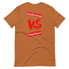 Load image into Gallery viewer, Exclusive "Sneakerhead vs Hypebeast" 2.0 LE T-Shirt - SNEAKERHEADS CLOTHING LINE