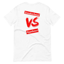 Load image into Gallery viewer, Exclusive "Sneakerhead vs Hypebeast" 2.0 LE T-Shirt - SNEAKERHEADS CLOTHING LINE