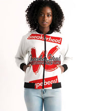 Load image into Gallery viewer, Women&#39;s &quot;Sneakerhead vs Hypebeast&quot; Bomber Jacket
