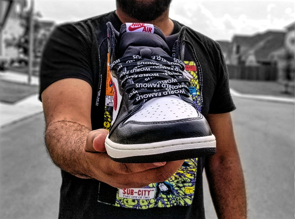Exclusive WORLD FAMOUS LE Custom Shoelaces