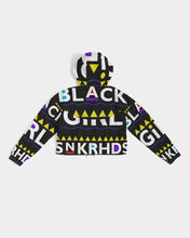 Load image into Gallery viewer, Black Girl SNKRHDS Women&#39;s Cropped Windbreaker - SNEAKERHEADS CLOTHING LINE
