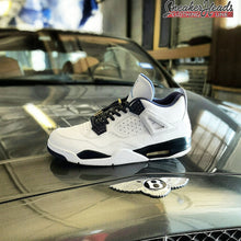Load image into Gallery viewer, Exclusive &quot;LEATHER&quot; LE Custom Shoelaces (Gold/Silver Lacetips) - SNEAKERHEADS CLOTHING LINE

