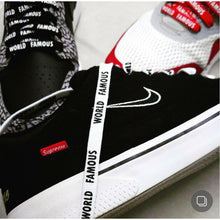 Load image into Gallery viewer, Exclusive &quot;WORLD FAMOUS&quot; LE Custom Shoelaces - SNEAKERHEADS CLOTHING LINE
