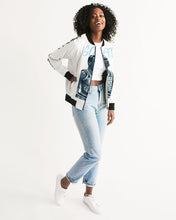 Load image into Gallery viewer, Exclusive &quot;University Blue GOAT&quot; Women&#39;s Bomber Jacket - SNEAKERHEADS CLOTHING LINE
