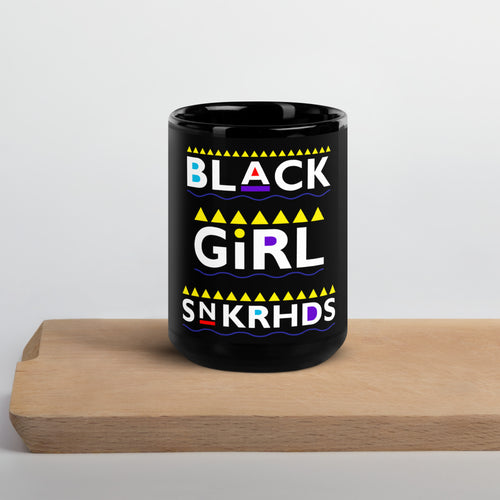 Black Glossy Mug - SNEAKERHEADS CLOTHING LINE