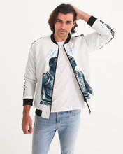 Load image into Gallery viewer, Exclusive &quot;University Blue G.O.A.T.&quot; Men&#39;s Bomber Jacket - SNEAKERHEADS CLOTHING LINE
