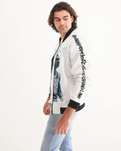 Load image into Gallery viewer, Exclusive &quot;University Blue G.O.A.T.&quot; Men&#39;s Bomber Jacket - SNEAKERHEADS CLOTHING LINE
