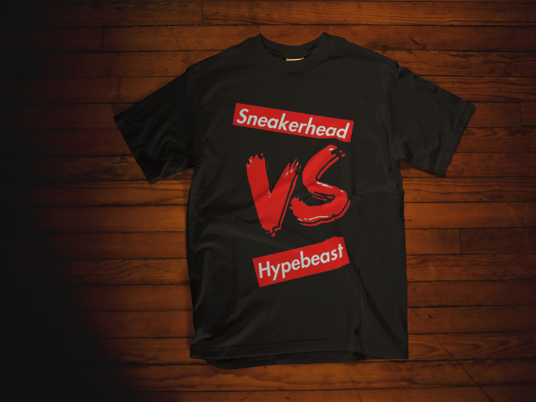 EXCLUSIVE SNEAKERHEAD vs HYPEBEAST LE Tshirt - SNEAKERHEADS CLOTHING LINE